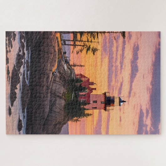 Bass Harbour Head Lighthouse Sunrise Legpuzzel (Horizontaal)