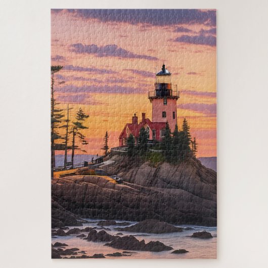 Bass Harbour Head Lighthouse Sunrise Legpuzzel (Verticaal)