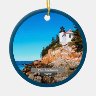Bass Harbour Lighthouse Acadia Keramisch Ornament