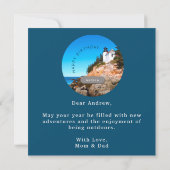 Bass Harbour Lighthouse Birthday Acadia NP (Achterkant)