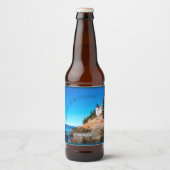 Bass Harbour Lighthouse Birthday Acadia NP Bier Etiket (Voorkant)