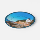 Bass Harbour Lighthouse Birthday Acadia NP Papieren Bordje (Gekanteld)