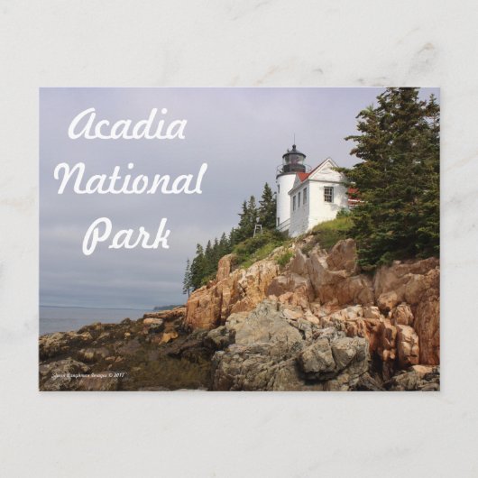 Bass Harbour Lighthouse briefkaart (Voorkant)