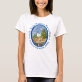 Bass Harbour Maine Familie Vakantie met Datum T-shirt (Voorkant)