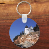 Bass Harbour-vuurtoren Sleutelhanger (Voorkant)