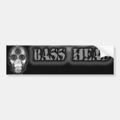 BASS HEAD Dubstep Artist Bumpersticker (Voorkant)