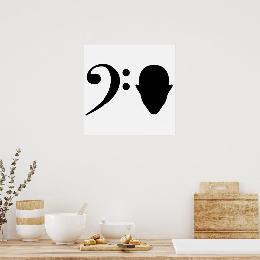 Bass Head Poster (Keuken)