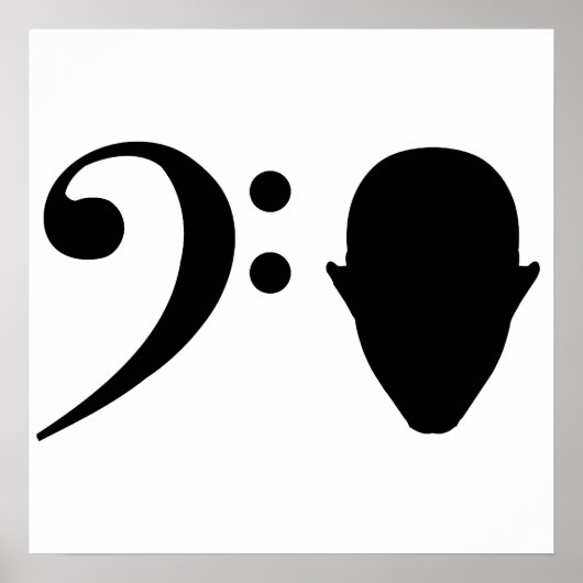 Bass Head Poster (Voorkant)