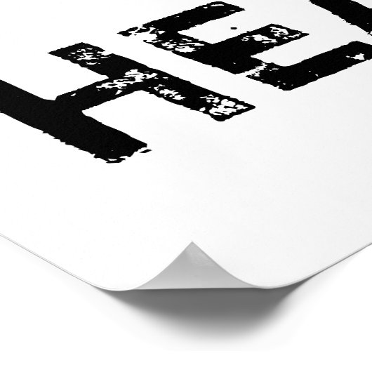 Bass Head-poster Poster (Hoek)