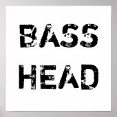 Bass Head-poster Poster (Voorkant)
