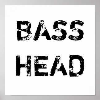 Bass Head-poster Poster