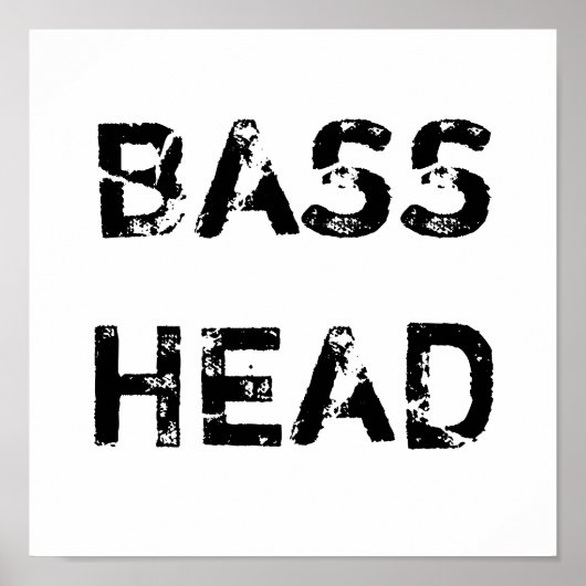 Bass Head-poster Poster (Voorkant)
