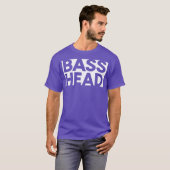 Bass Head Rave EDM Junglist Riddim Dubstep DNB T-shirt (Voorkant volledig)