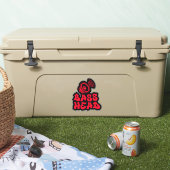 BASS HEAD red black Sticker (Koeler)