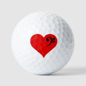 Bass Heart Golfballen (Voorkant)