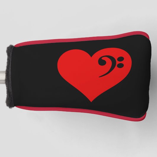 Bass Heart Golfheadcover (Voorkant)