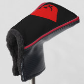 Bass Heart Golfheadcover (3/4 voorkant)