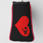 Bass Heart Golfheadcover (Draai 90)