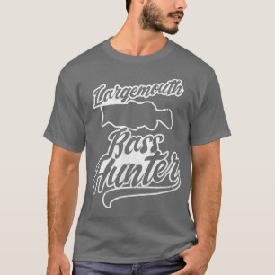 Bass Hunter Design Largemouth Bass Vist T-shirt