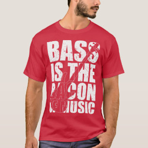 BASS IS HET SPEK VAN MUZIEK grappige bassist cadea T-shirt