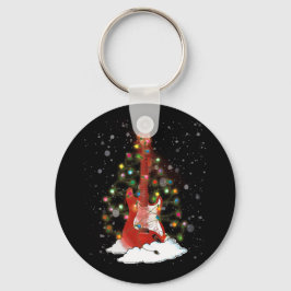Bass Jubilee-muziekinstrument voor kerstboommuziek Sleutelhanger