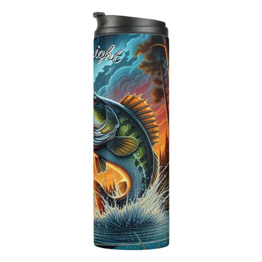 Bass Jumping Sunset Waves Thermosbeker (Geroteerd rechts)