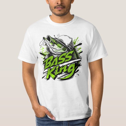 Bass King - Mannen T-shirt (Voorkant)