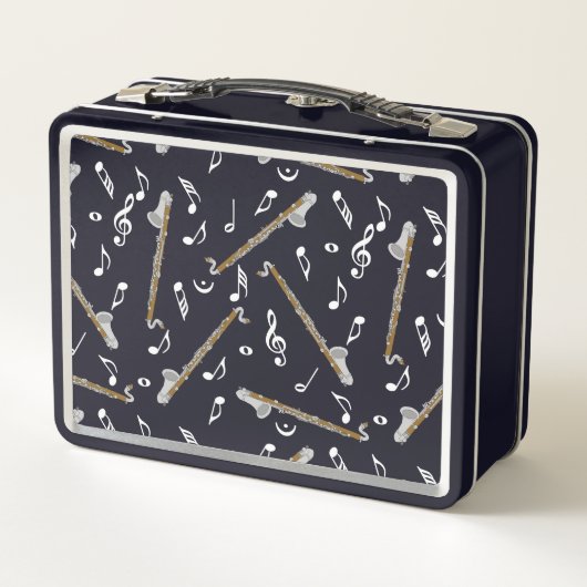 Bass klarinet muzieknoot patroon (Achterkant)