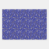 Bass klarinet muzieknoot patroon inpakpapier vel (Voorkant 3)