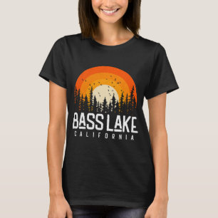 Bass Lake California CA Vintage 70 s 80 s Retro 90 T-shirt