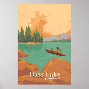 Bass Lake California Reisposter Poster