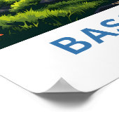 Bass Lake California Reisprint Poster (Hoek)