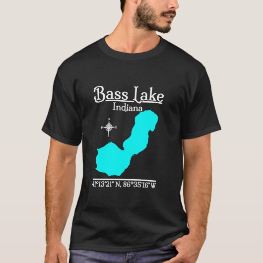 Bass Lake Indiana T-Shirt met lange mouwen (Voorkant)