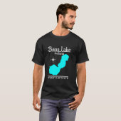 Bass Lake Indiana T-Shirt met lange mouwen (Voorkant volledig)