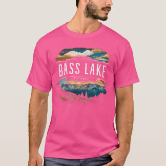 Bass Lake Mountains Californië Wandelen Buiten Vin T-shirt