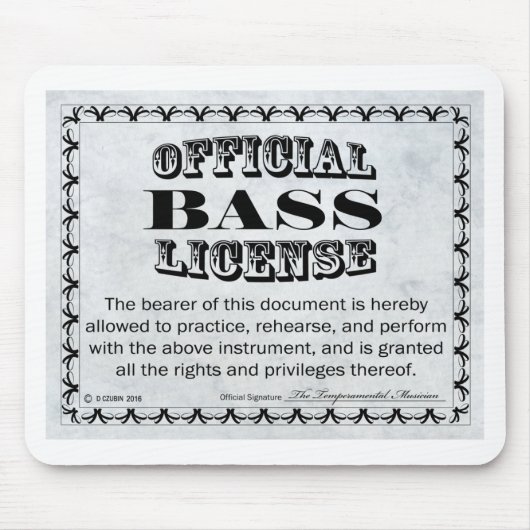 Bass-licentie Muismat (Voorkant)
