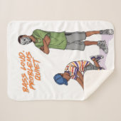 Bass Loud, Problems Quiet Music Art Blanket Sherpa Deken (Voorkant (horizontaal))