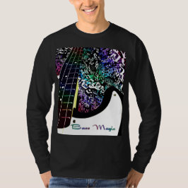 Bass Magic Rainbow Notes Music T-Shirt