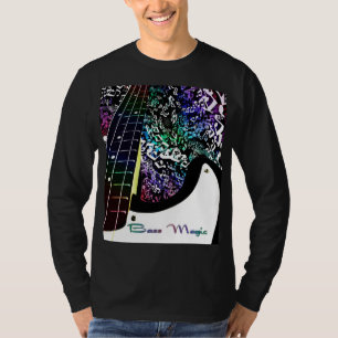 Bass Magic Rainbow Notes Music T-Shirt