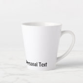 Bass Master Stick Man illustration, personalize Latte Mok (Rechts)