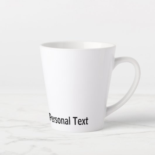 Bass Master Stick Man illustration, personalize Latte Mok (Rechts)