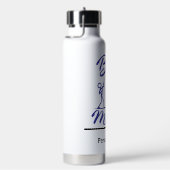 Bass Master Stick Man illustration, personalize Waterfles (Rechts)