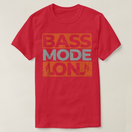 Bass Mode On Funny Choir Singer Musicians Music Gr T-shirt (Design voorkant)