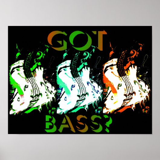 bass neon poster (Voorkant)