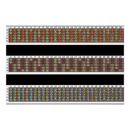 Bass Notes Poster papier (halfglans)