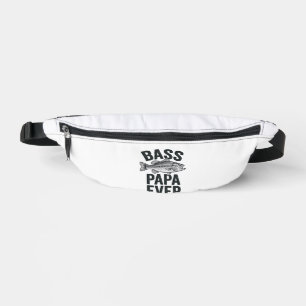 Bass Papa Ever Vintage Vissen Vader Shirt Ontwerp_ Heuptasje