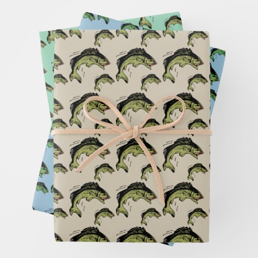 Bass Pattern Bundel Inpakpapier Vel (In situ)