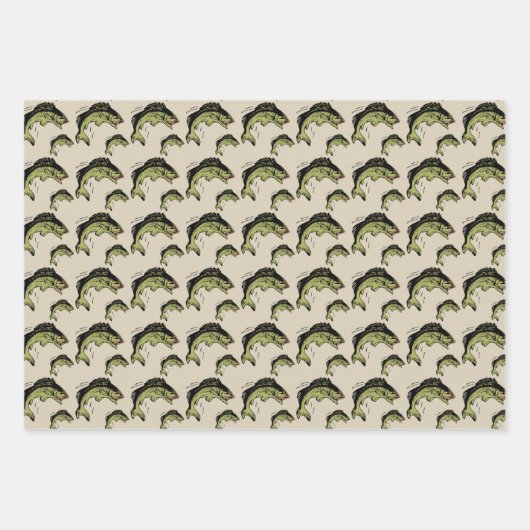 Bass Pattern Bundel Inpakpapier Vel (Voorkant)