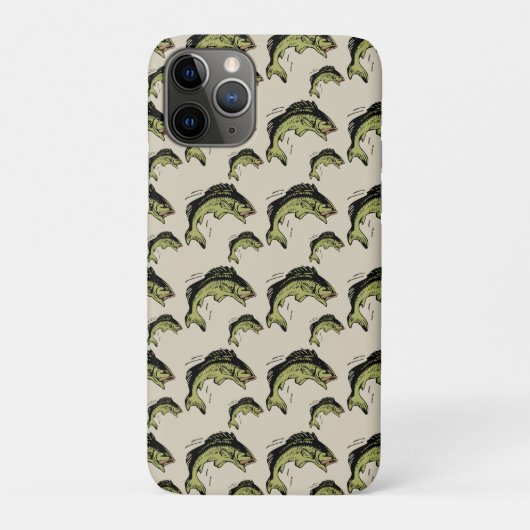 Bass Pattern Tan Case-Mate iPhone Case (Achterkant)