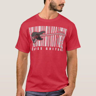Bass Player Barcode Music Musician BassiBass Gui T-shirt